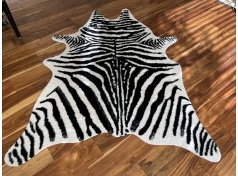 Faux Zebra Rug