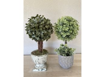 Artificial Topiaries  In Pots