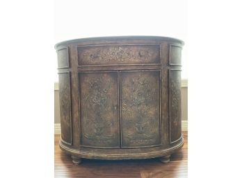 Oval Cabinet With Granite Top