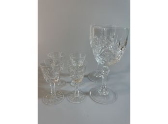 Lot Of Crystal Wine & Aperitif Glasses