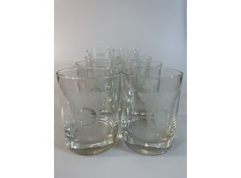 Set Of Vintage U. S. Naval Academy Glasses