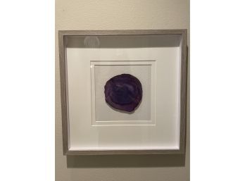 Agate/goede Specimen Framed In Shadowbox