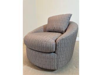 Upholstered Chair With Swivel Base