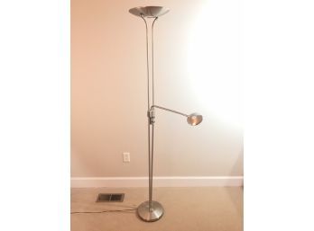 Contemporary Chrome LED Floor Lamp