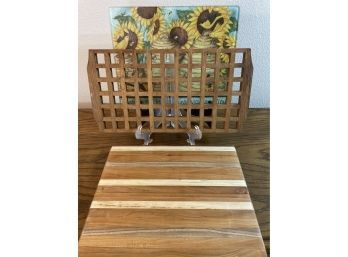 Lot Of Cutting Boards & Wooden Trivet