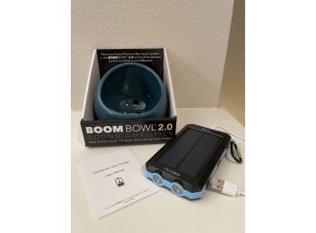 Ceramic Boom Bowl 2.0 Sound Amplifier & Yelomin Solar Charger