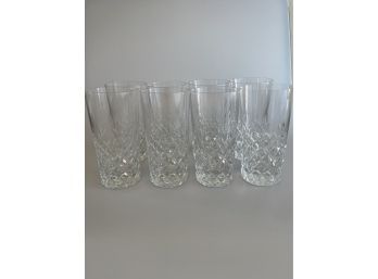 Set Of 8  Lenox Crystal Drinking Glasses