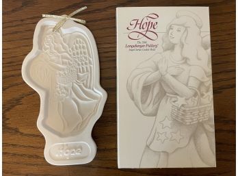 Longaberger Pottery Angel Cookie Mold