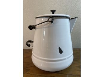 Vintage Enamelware Coffee Pot/kettle