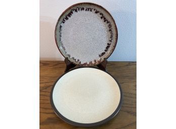 Lot Of 2 Large Ceramic Plates