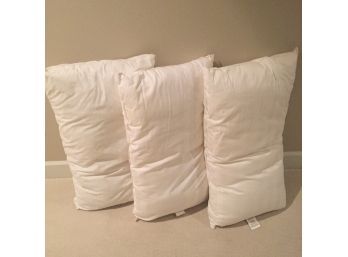 Lot Of 3 Poly Filled King Pillows