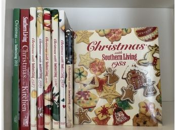 Lot Of Southern Living Christmas Cookbooks