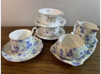 Lot Of Antique/vintage China Cups, Saucers & Cream & Sugar