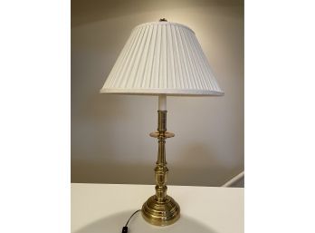 Vintage Brass Table Lamp With Extra Shade