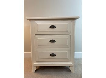 Ivory Finish Bedside Chest