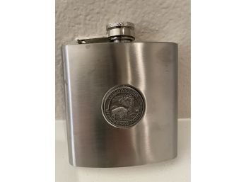 Stainless Steel 'Yellowstone' Hip Flask