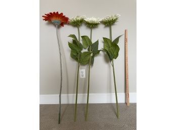 Lot Of 4 Artificial Sunflowers