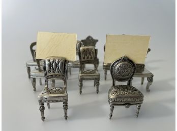 Lot Of 'Chair' Place Card Holders & Package Of Place Cards