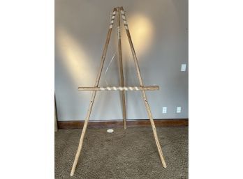 Pine Pole & Rawhide Art Easel