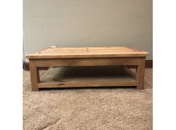 Rustic Pine Coffee Table