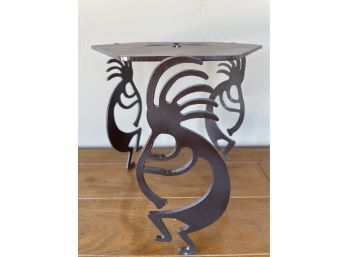 Hand Crafted Steel Kokopelli Table