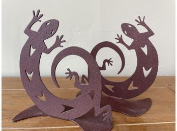 Southwestern 'Lizard' Book Ends