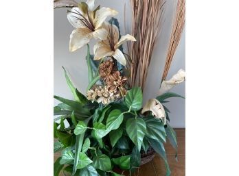 Artificial Plant Arrangement In Basket