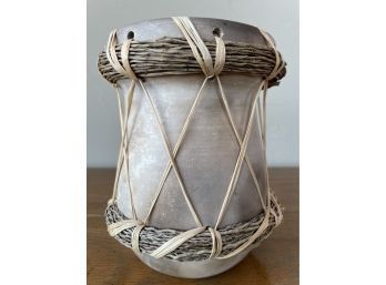 Vintage Eileen Frisch Pot With Raffia