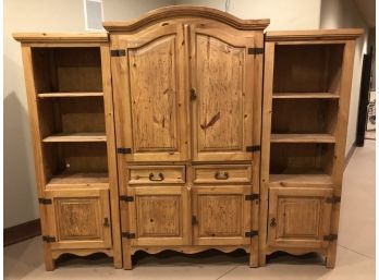 3 Piece Rustic Pine Wall Unit