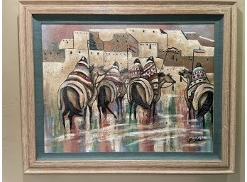 Vintage Lee Reynolds Pueblo Painting