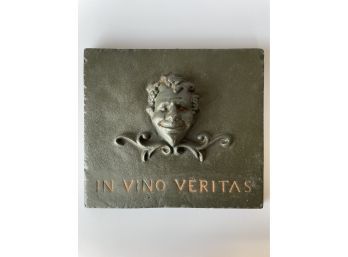 Cast Iron Wine Plaque