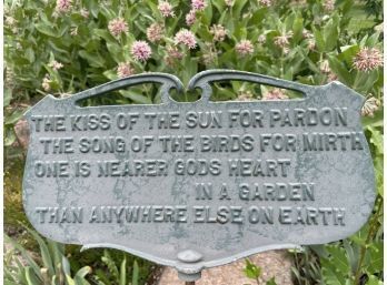 Metal Garden Plaque