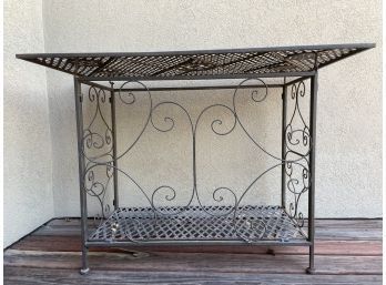 Wrought Iron Potting Bench