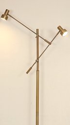ARCADIA COLLECTION ADJUSTABLE DOUBLE ARM LED FLOOR LAMP
