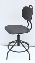COOL BLACK WOODEN DRAFTING CHAIR