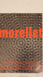 VINTAGE EXHIBITION POSTER FOR MORELLET AT CENTRE NATIONAL D'ART CONTEMPOREAN FROM 1971. GREAT DESIGN!
