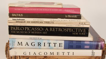 LOT OF 10 OUT OF PRINT ART COFFEE TABLE BOOKS MAGRITTE, GIACOMETTI, PICASSO, BALTHUS BRAQUE, MATISSE,, ETC.