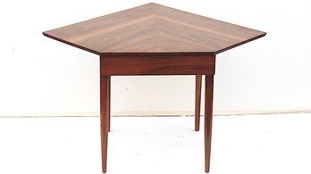 UNIQUE DANISH MODERN CORNER  CONSOLE DESK / TABLE WITH DRAWER