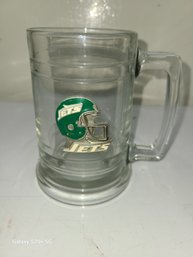 Retro New York Jets 70 Style Beer Mug.