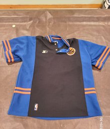 Vintage New York Knicks N B A Starter Warm Up Short Sleeve Jacket Large