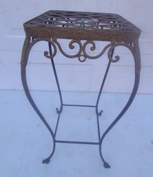Wrought Iron Ornate Plant Stand 2 Feet X 9 ' Wide