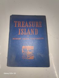 TREASURE ISLAND ROBERT LOUIS STEVENSON 1940'S WHITMAN CLASSIC