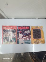 Three Retro M L B Year Books Red Sox And Yankees 1970s