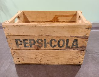 Retro Pepsi Cola Wooden Crate 11x18x12
