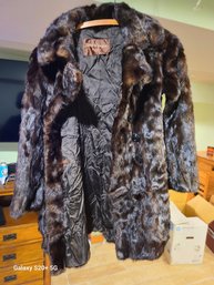 Vintage Blackgama Blums Vogue Mink Fur Coat 31Tall 23Wide 19 Sleeve To Shoulder