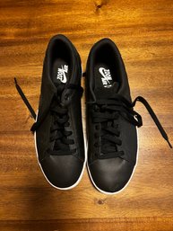 New Black Leather Nike Zoom Sneakers