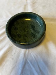 Green Marble Bowl/ashtray 4.5'R