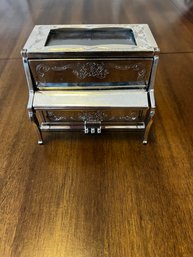 Silver Piano Jewelry Box