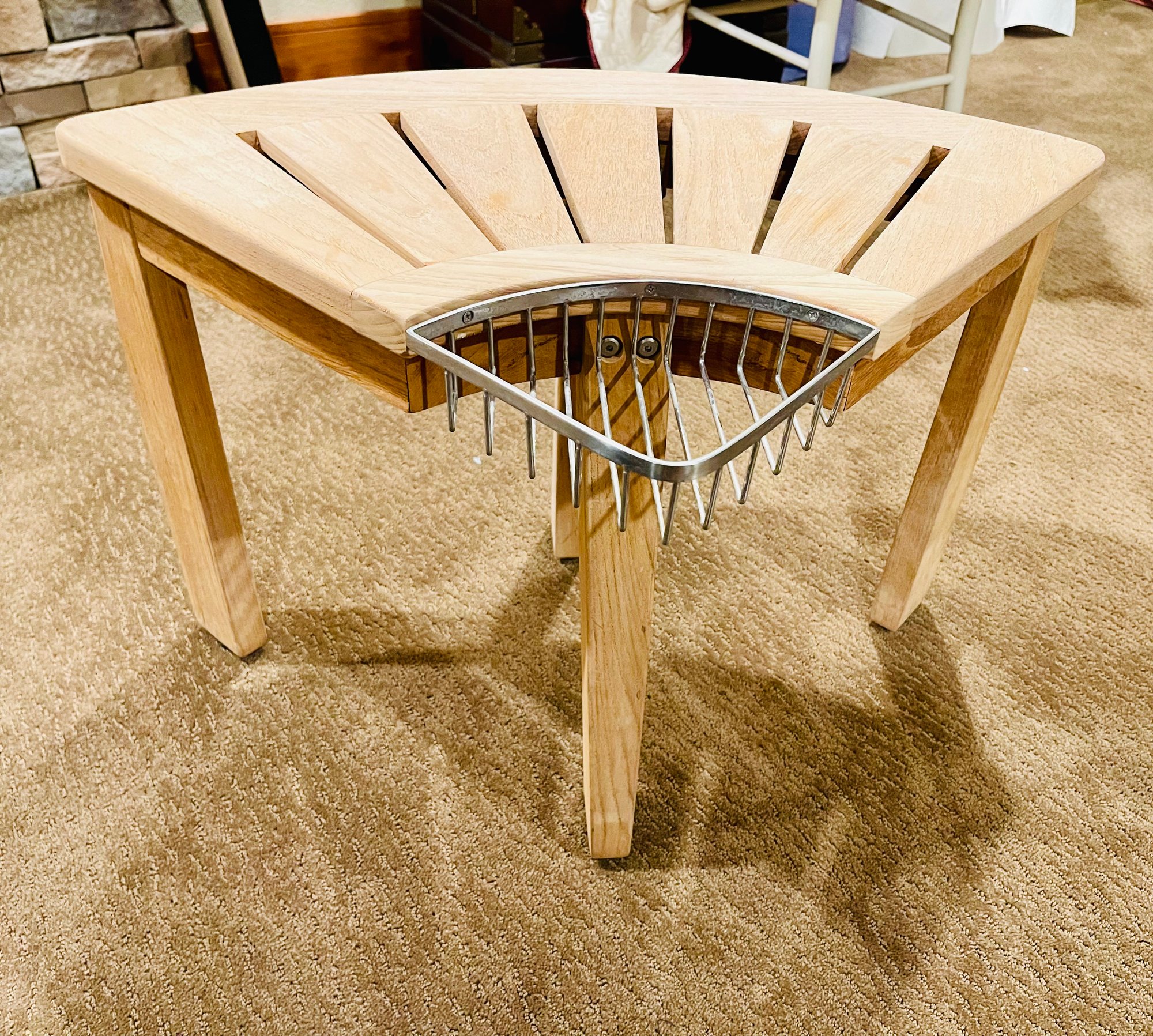 FrontGate Teak Shower Bench 179679