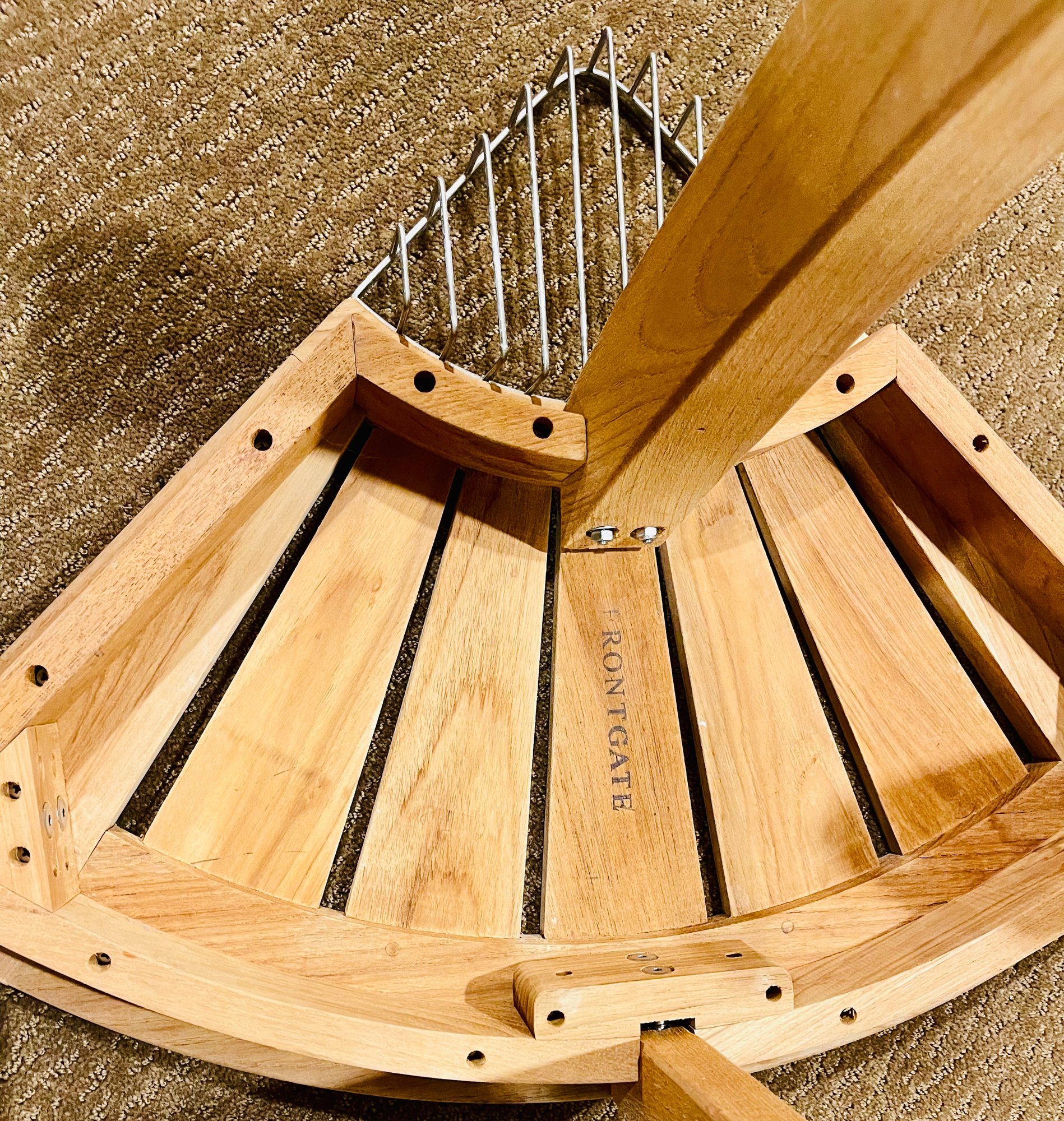 FrontGate Teak Shower Bench 179679